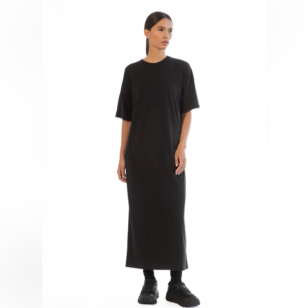 💗 made in Peru 💗 black pima cotton t shirt dress 💗.
